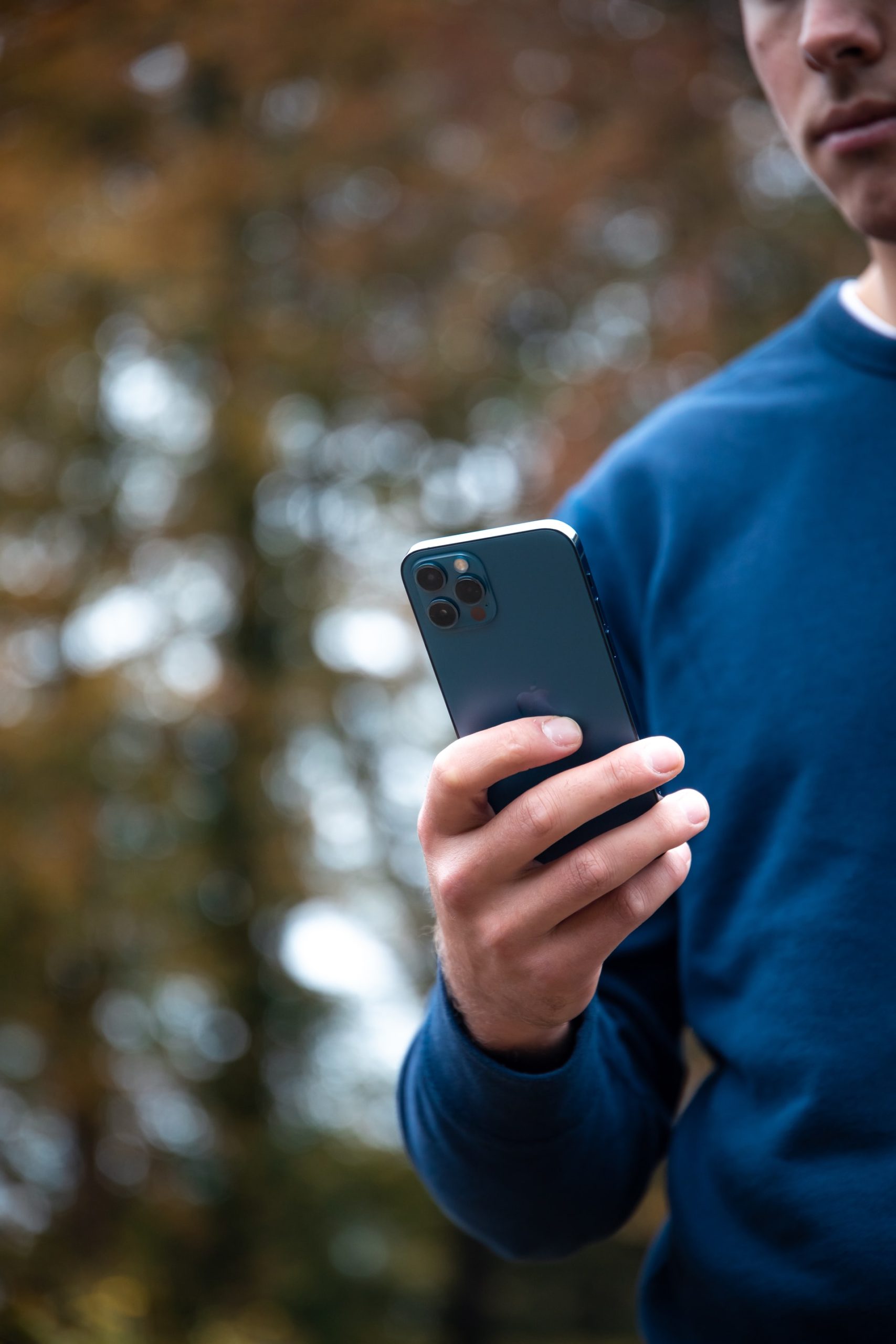 man with cell phone